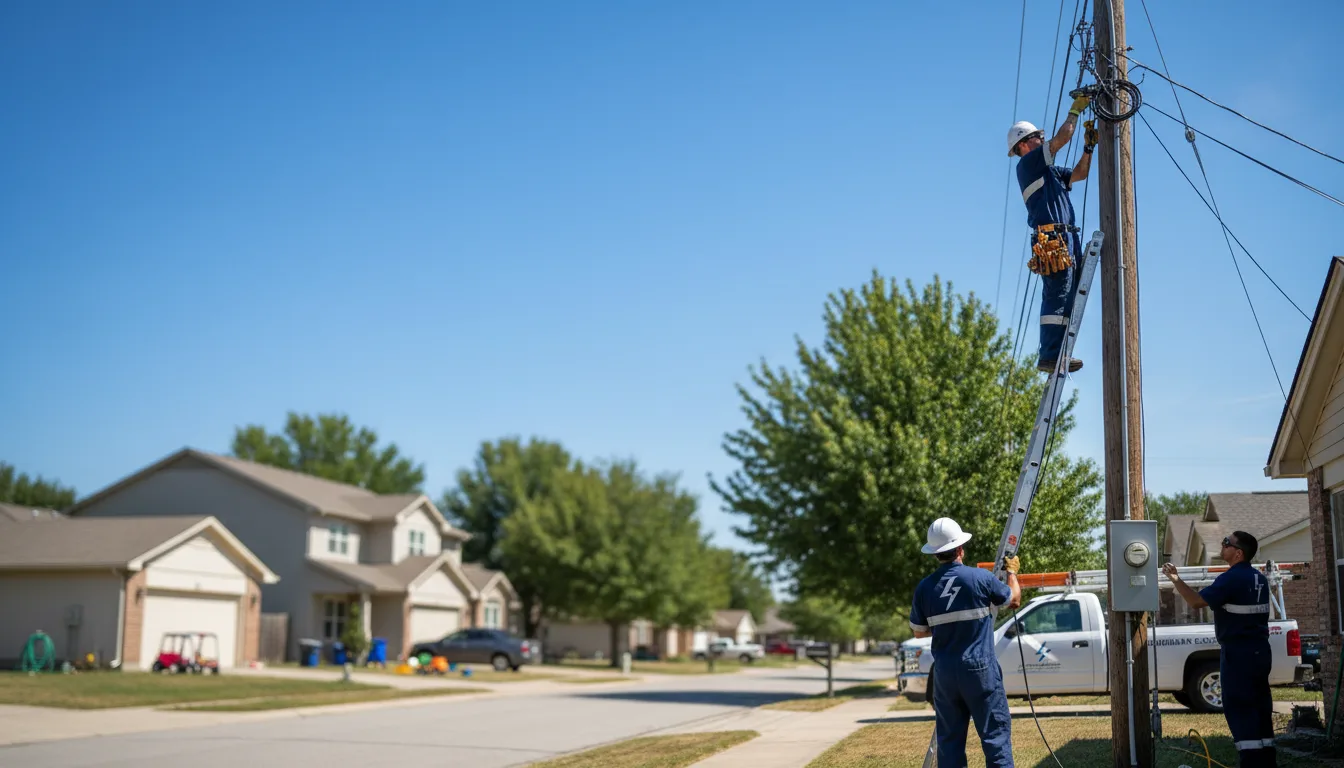 Residential electrician providing installation services in Sunflower, MS
